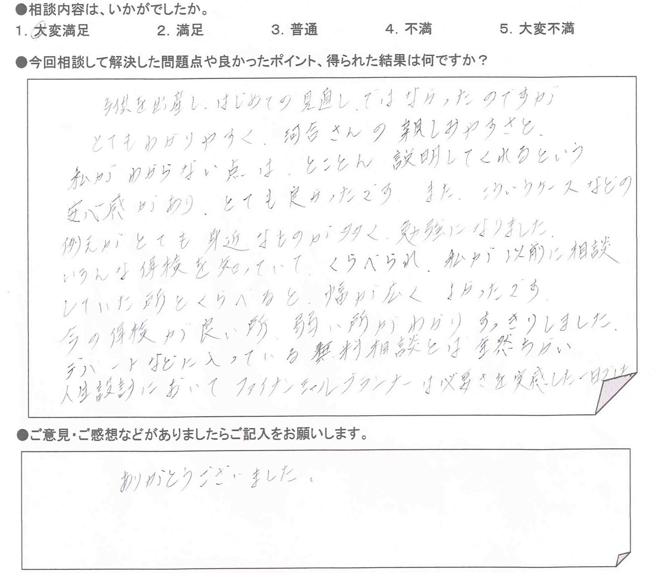 ご相談者の声