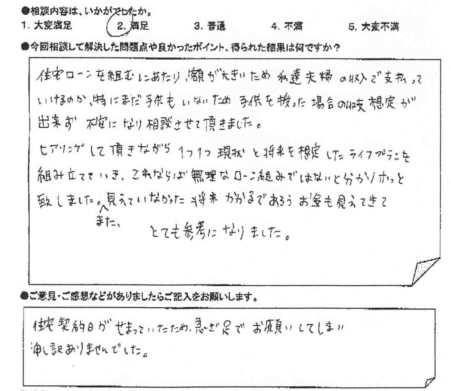 ご相談者の声