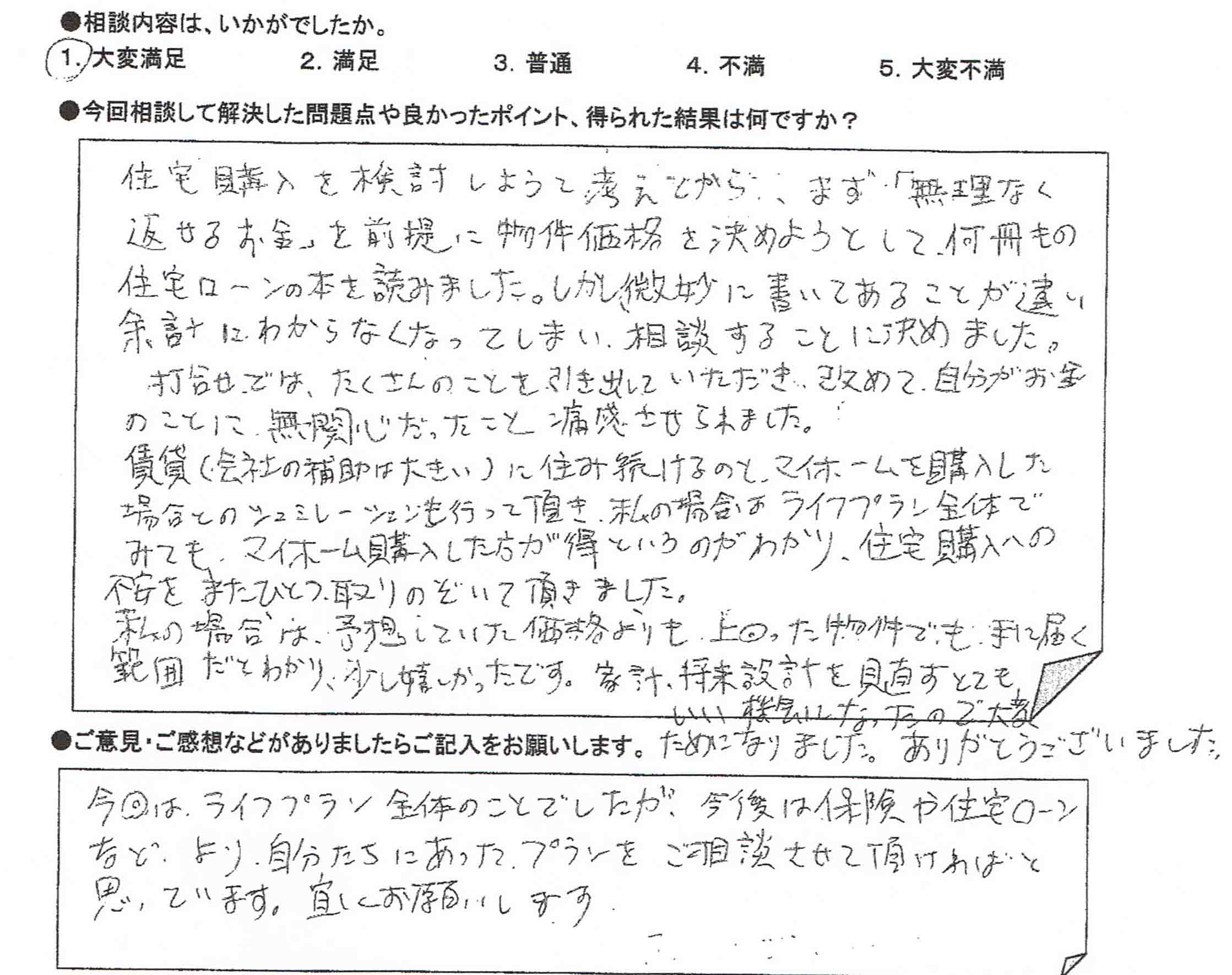 ご相談者の声