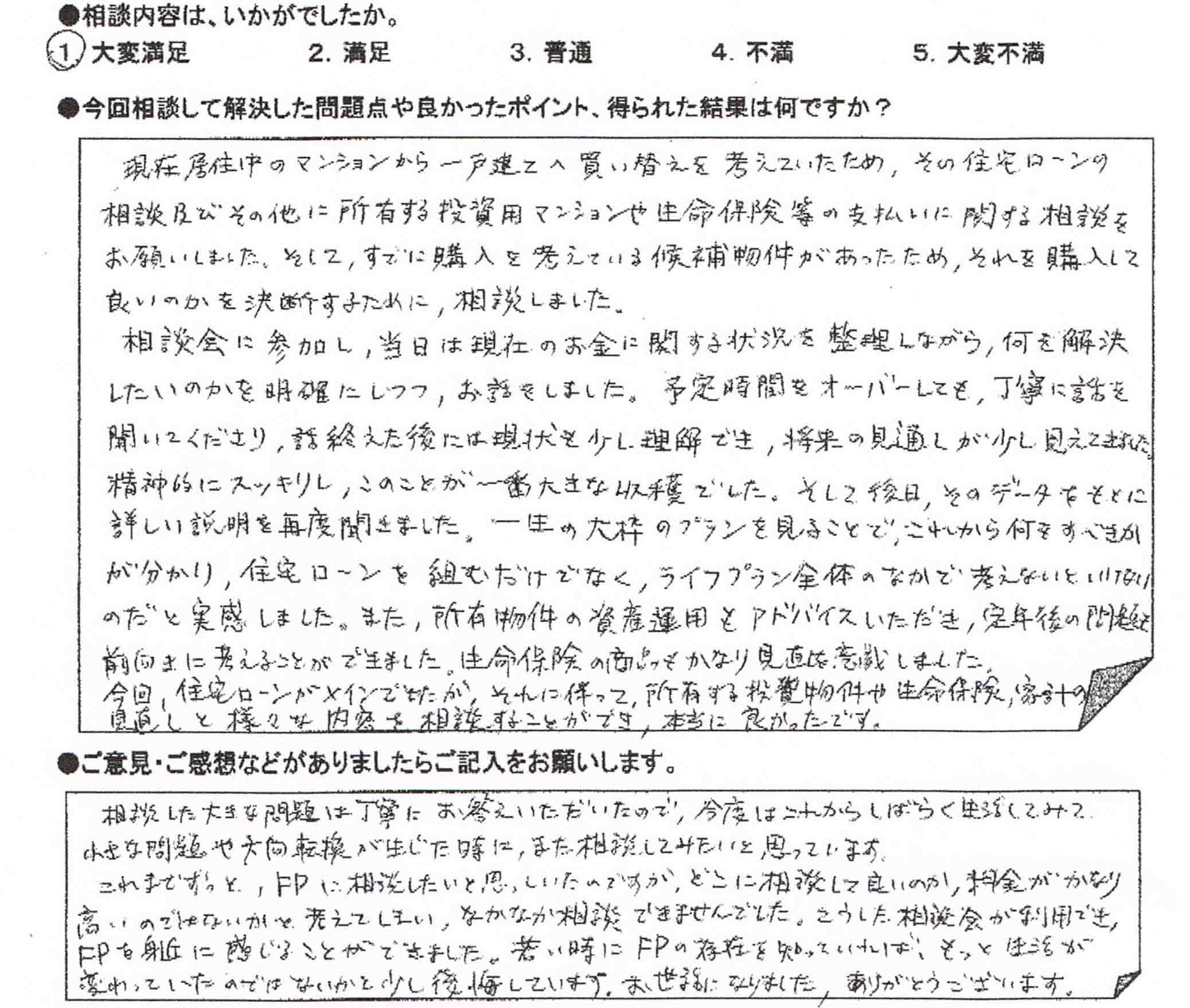 ご相談者の声