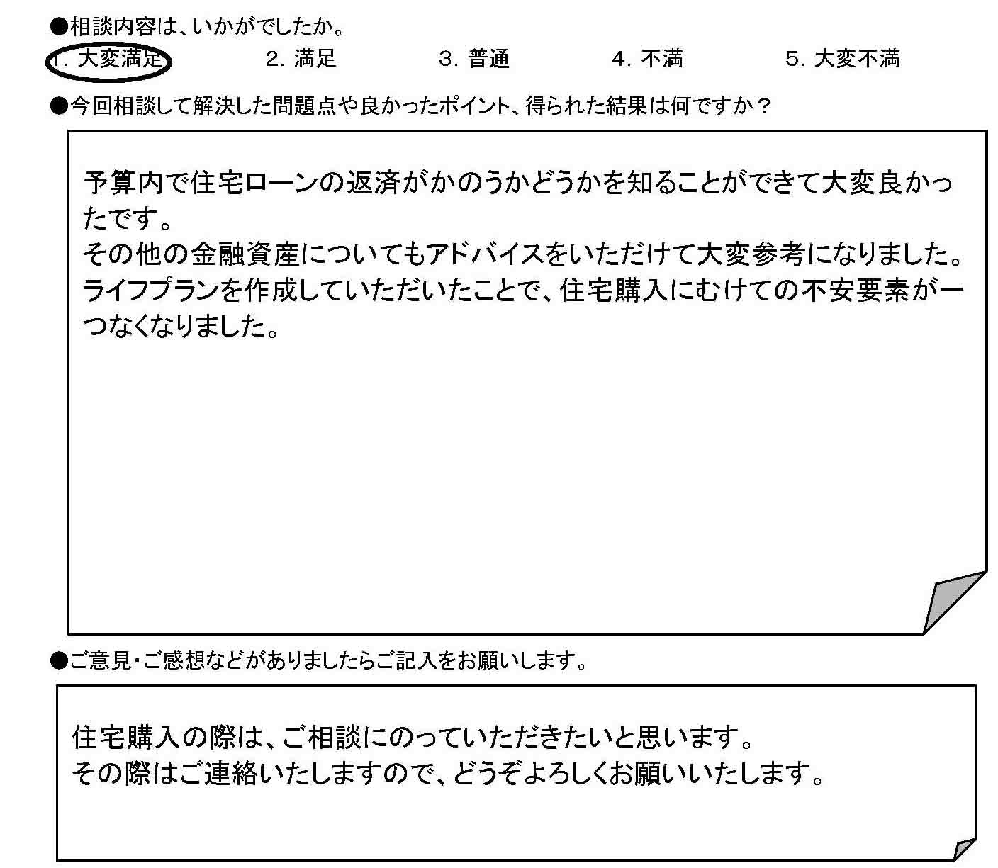 ご相談者の声