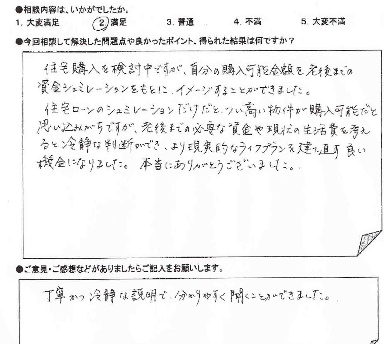 ご相談者の声
