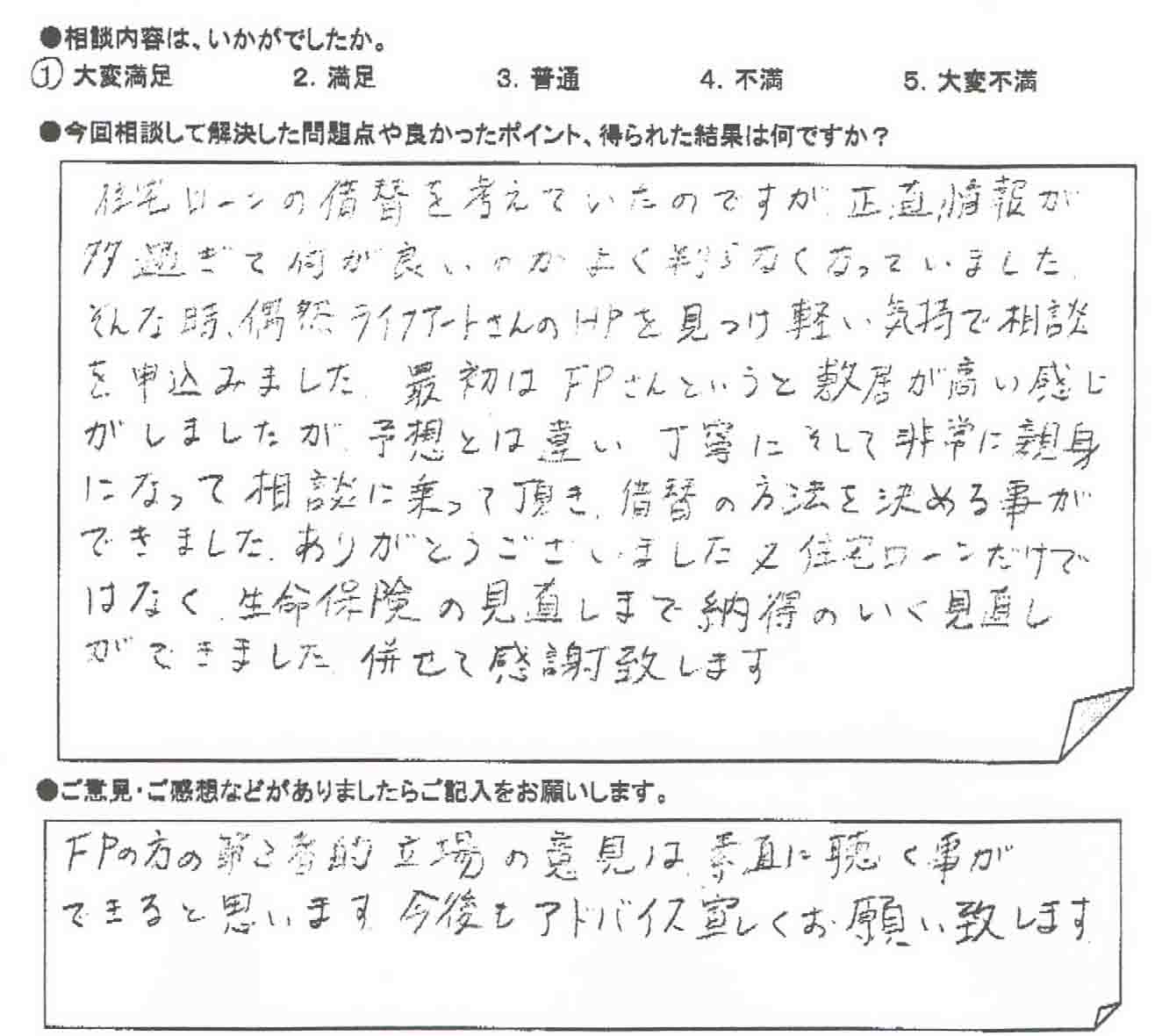 ご相談者の声