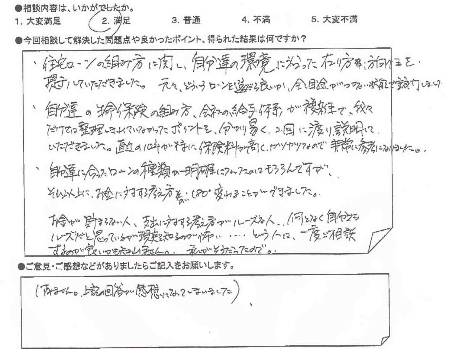 ご相談者の声