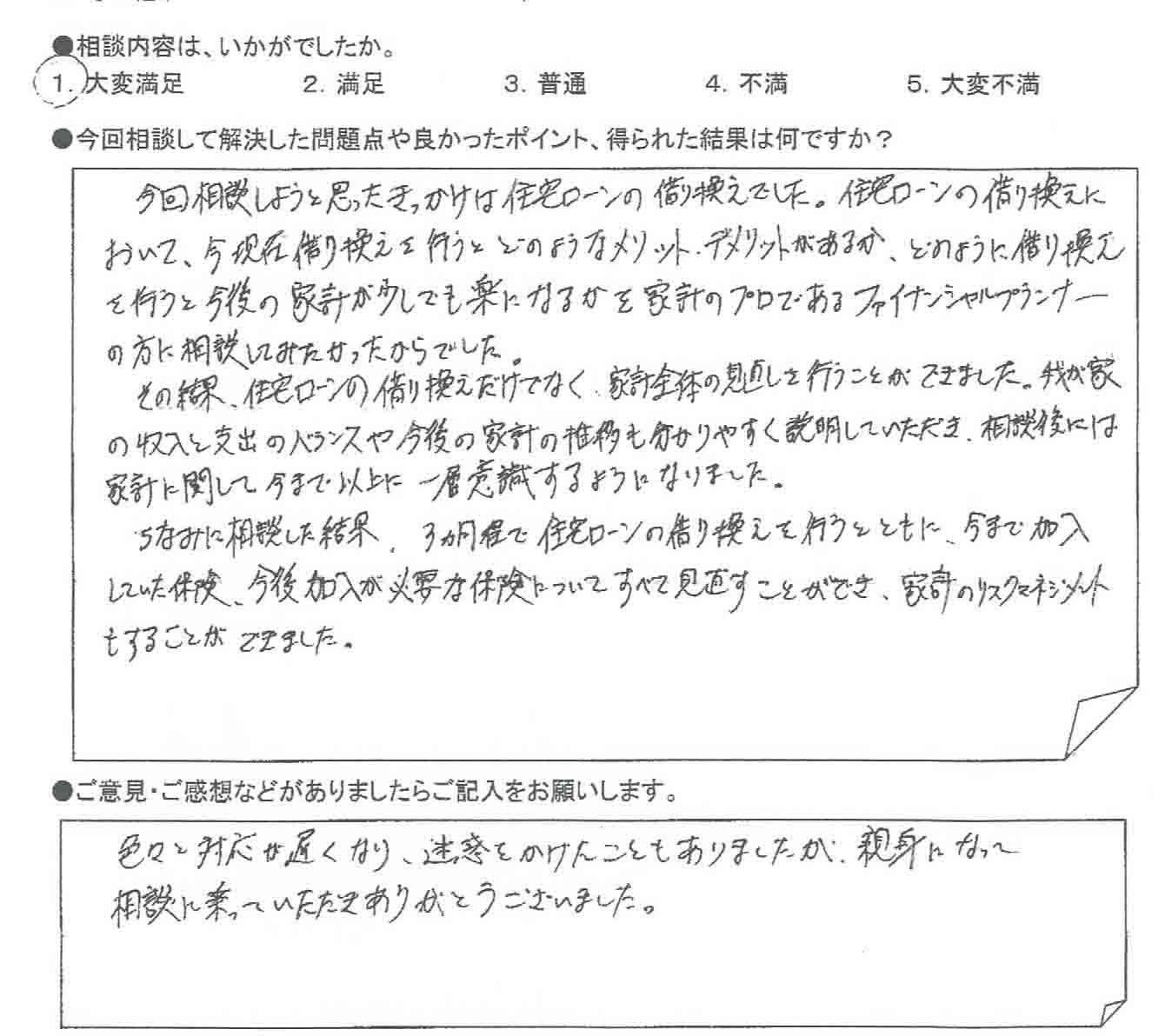 ご相談者の声