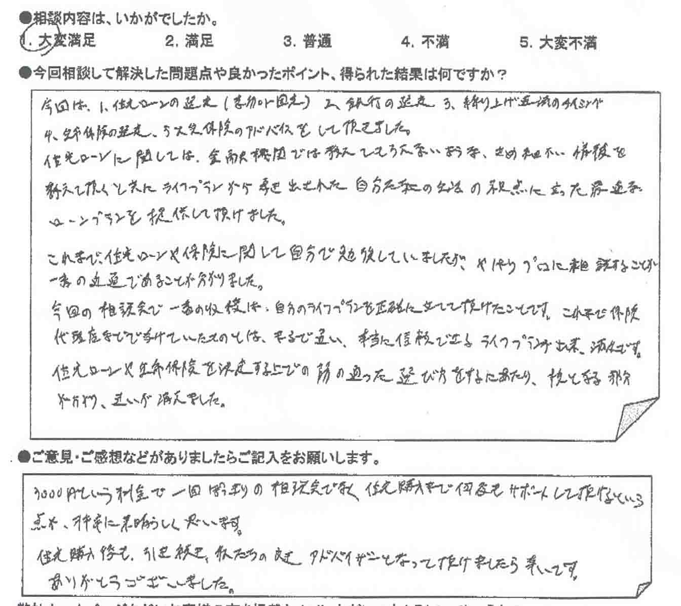 ご相談者の声