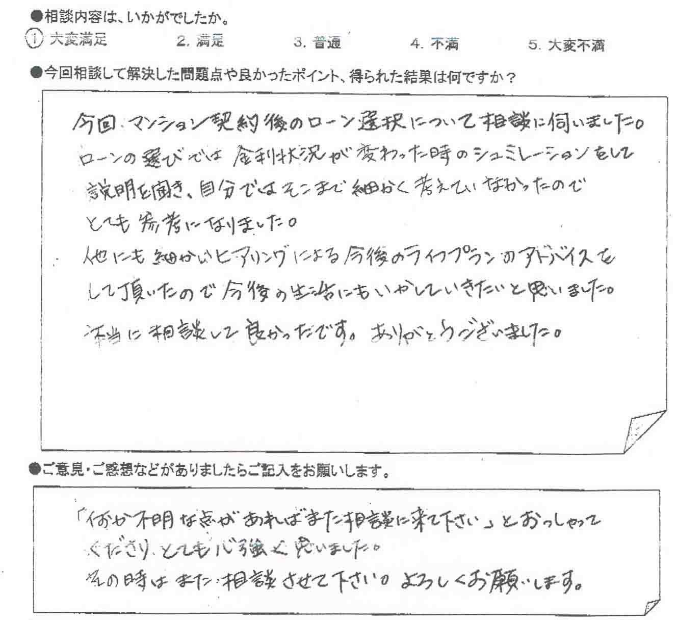 ご相談者の声