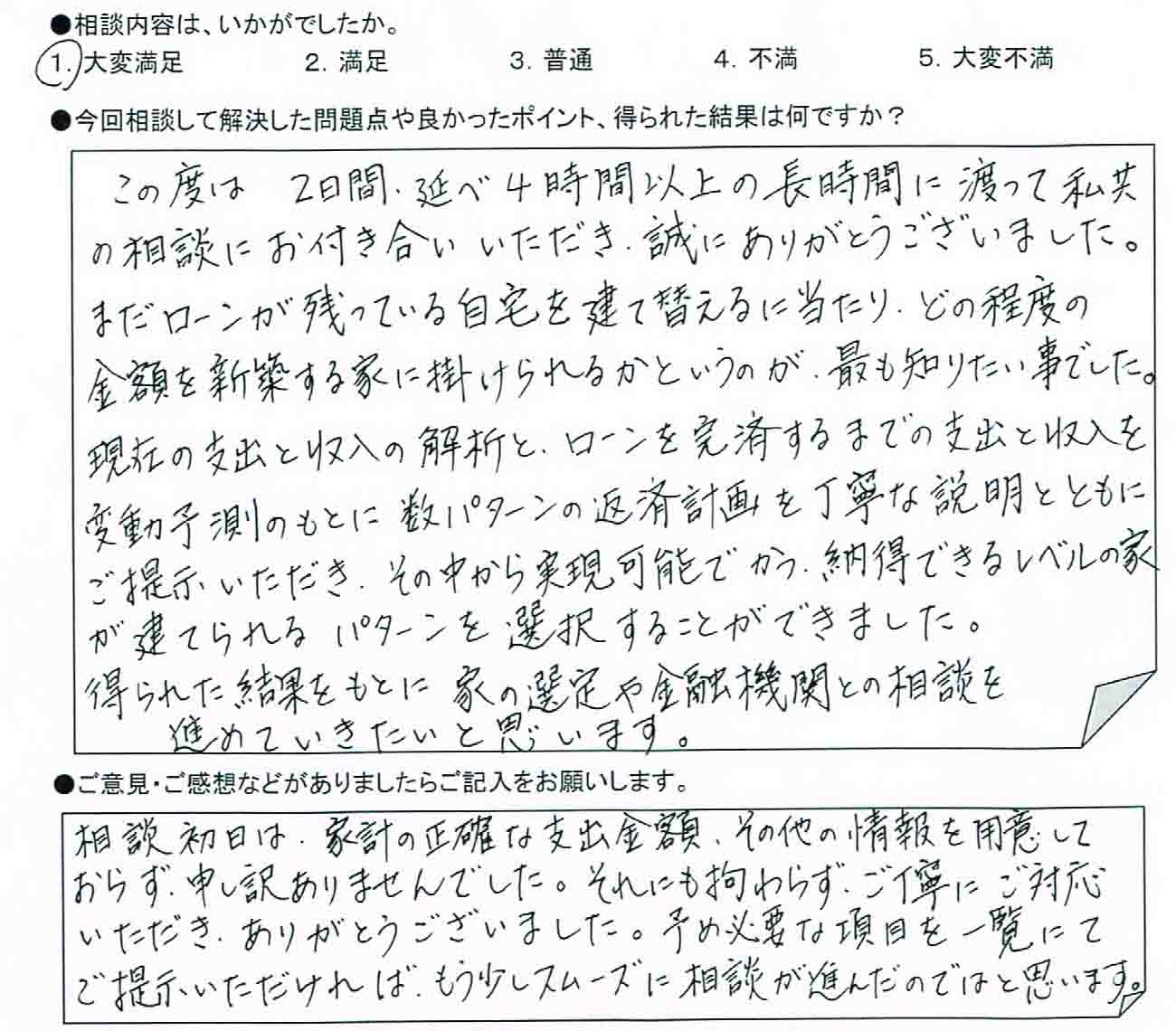 ご相談者の声