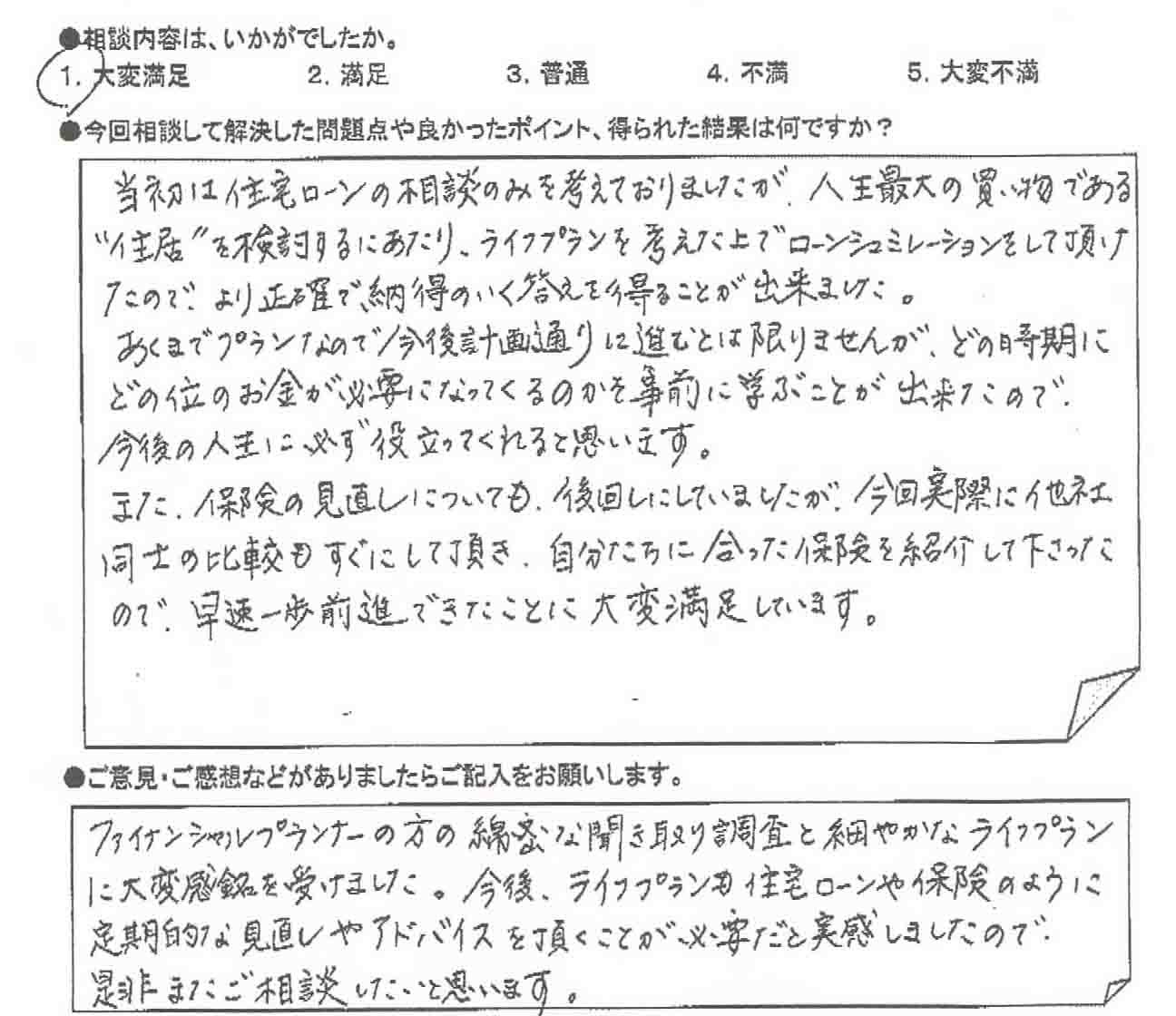 ご相談者の声
