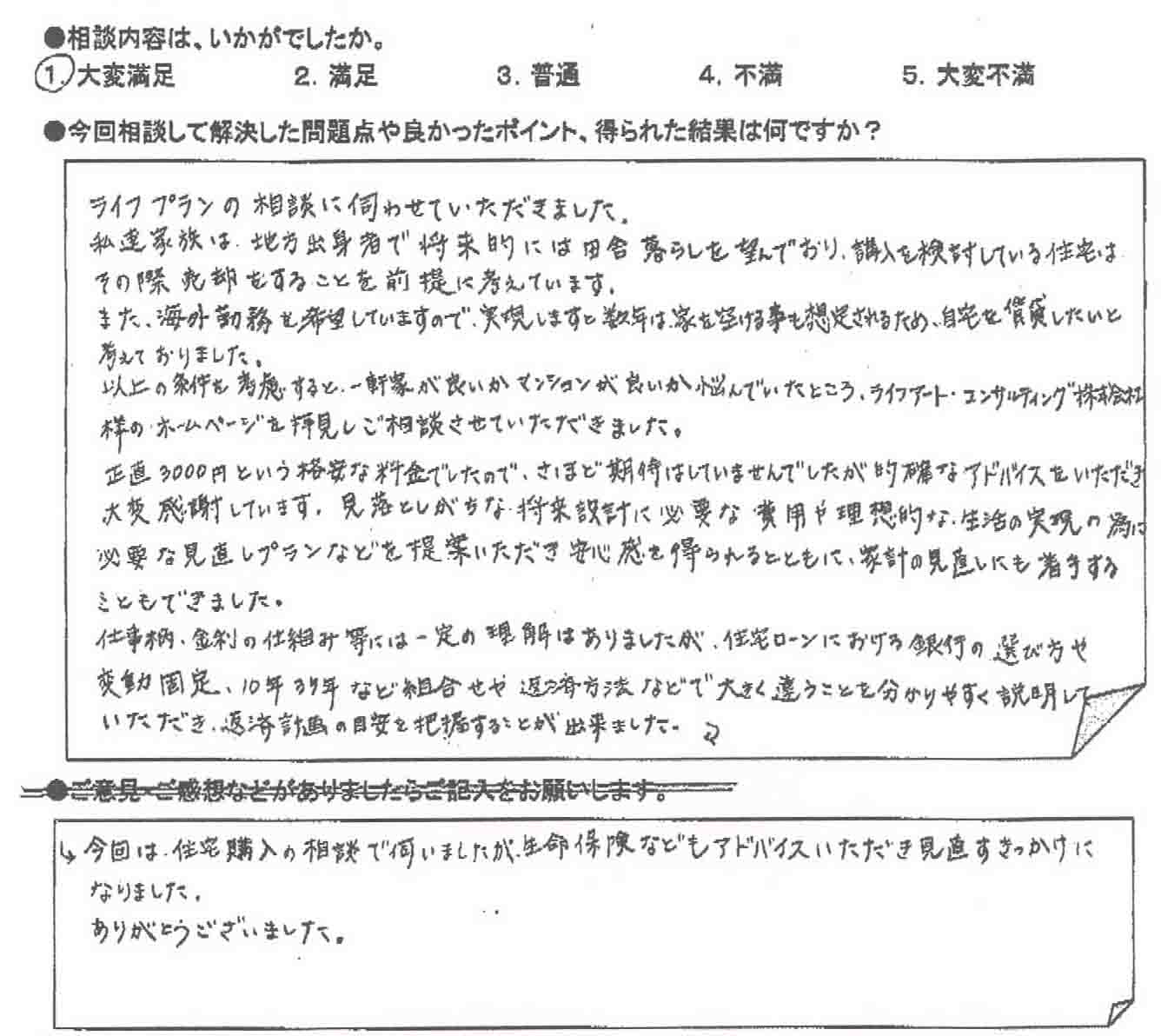 ご相談者の声