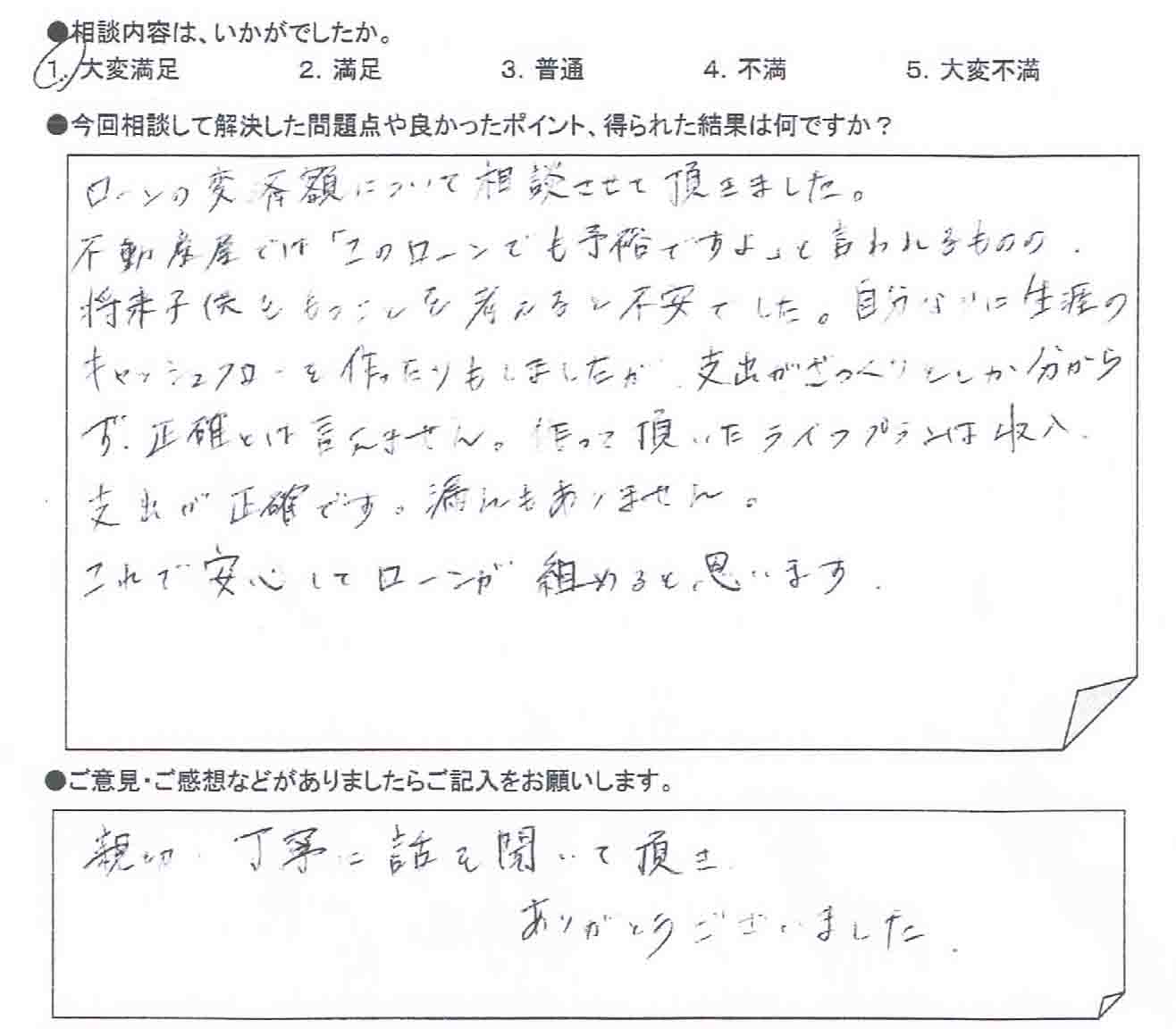 ご相談者の声
