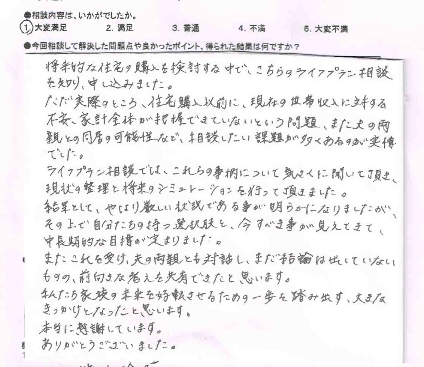 ご相談者の声