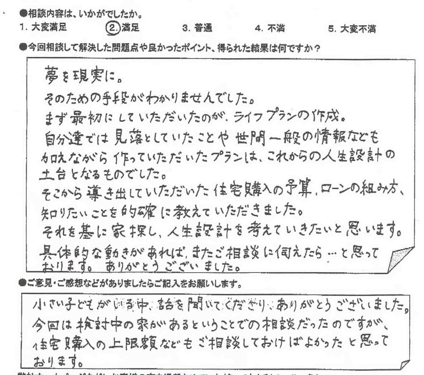 ご相談者の声