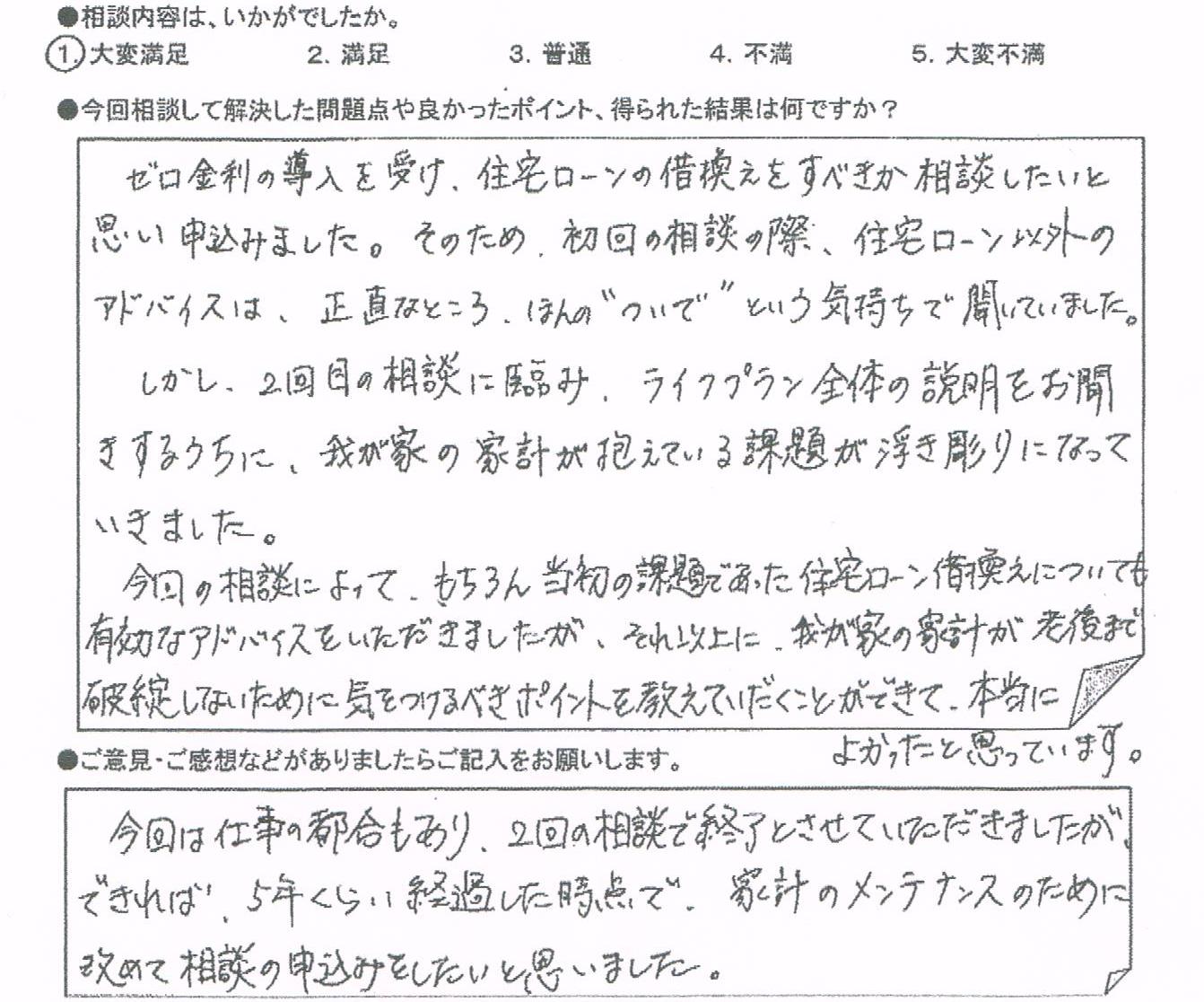 ご相談者の声