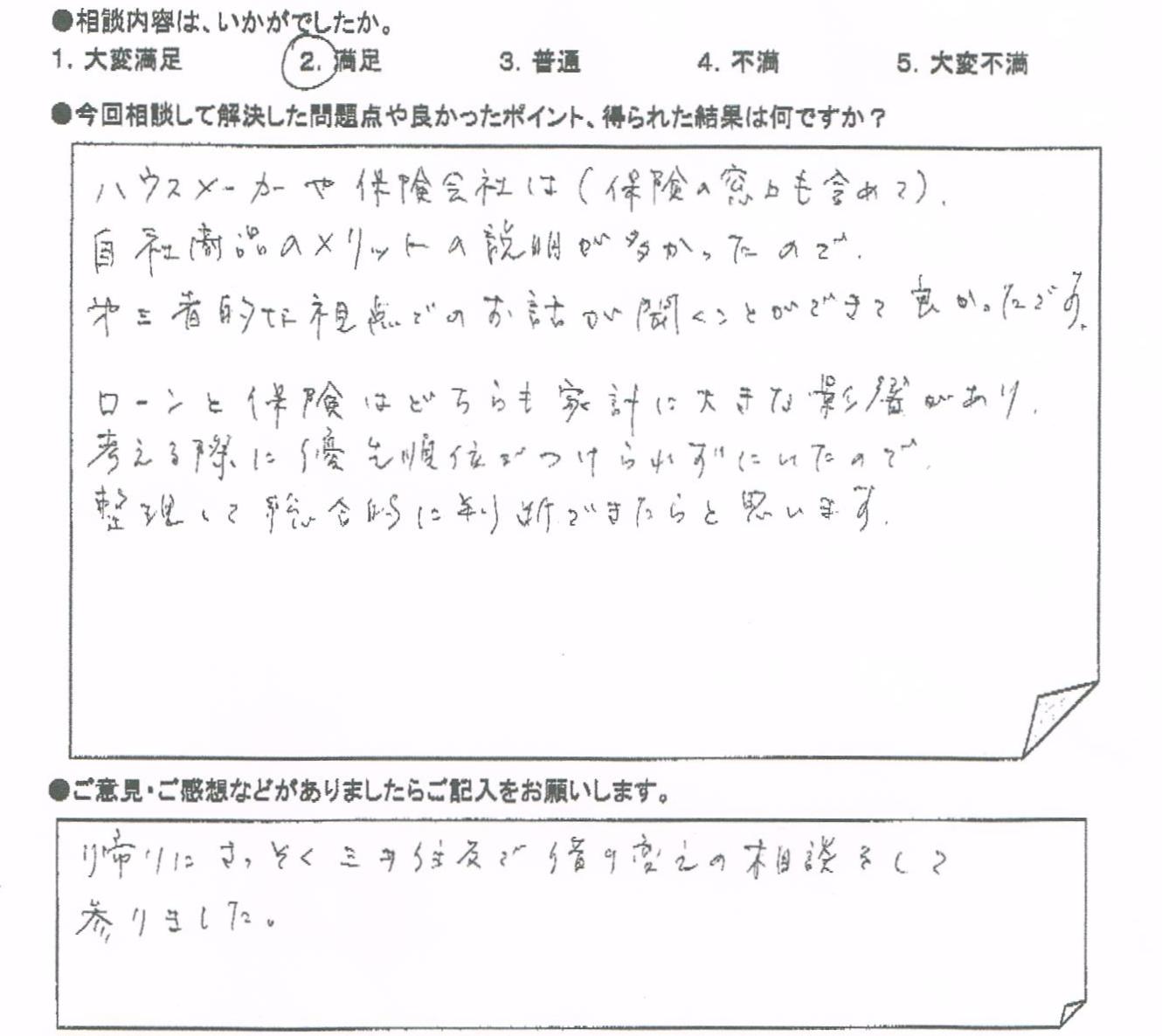 ご相談者の声