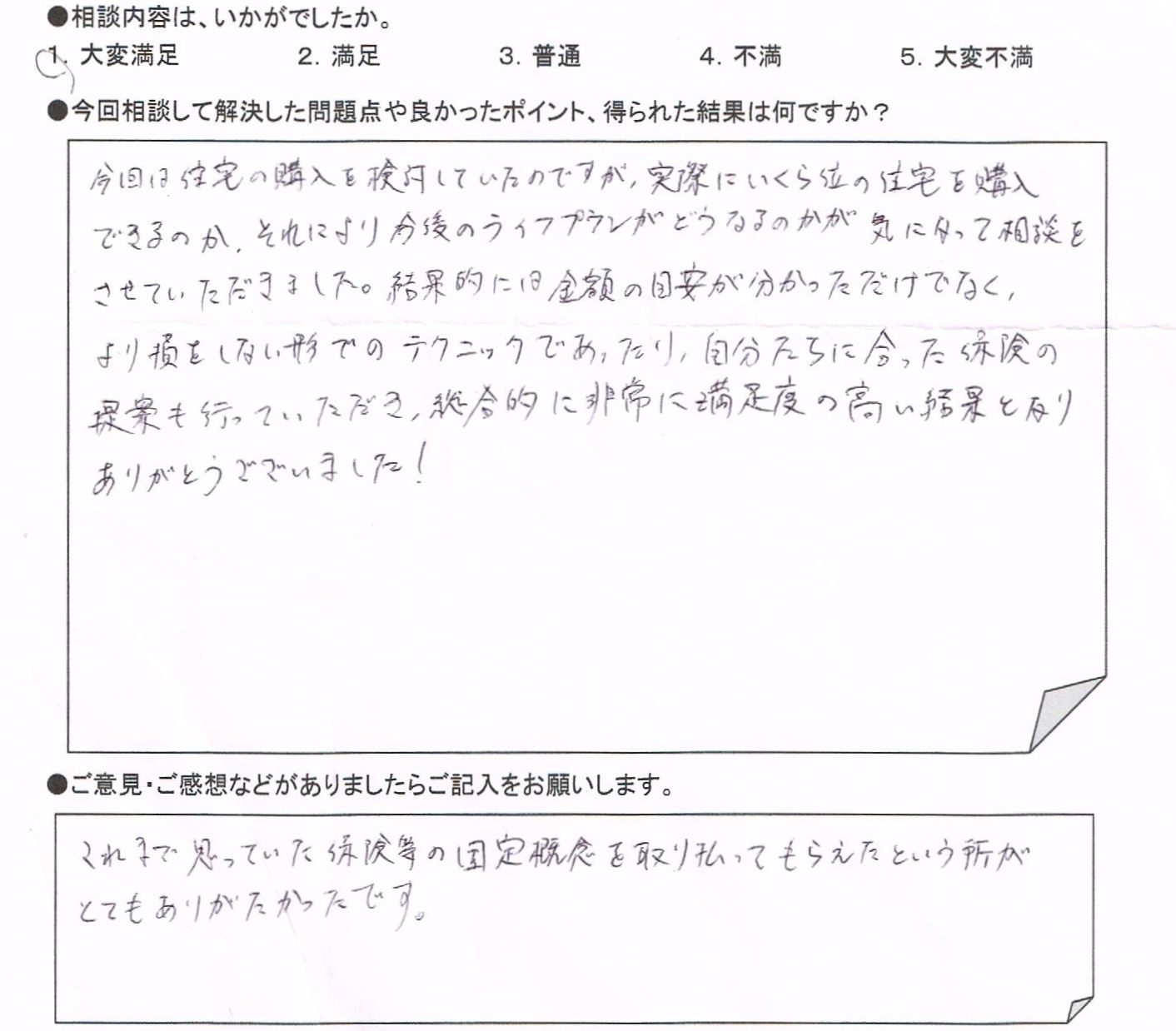 ご相談者の声
