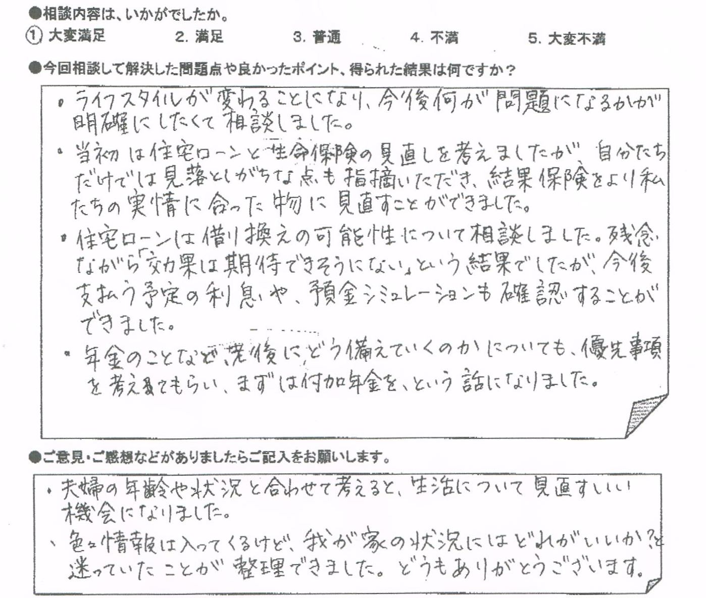 ご相談者の声
