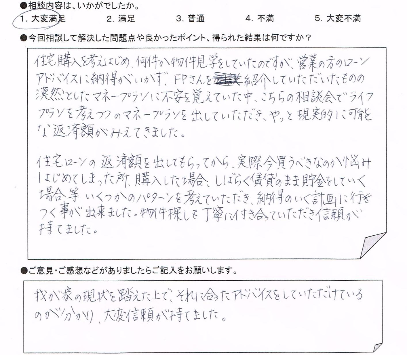 ご相談者の声