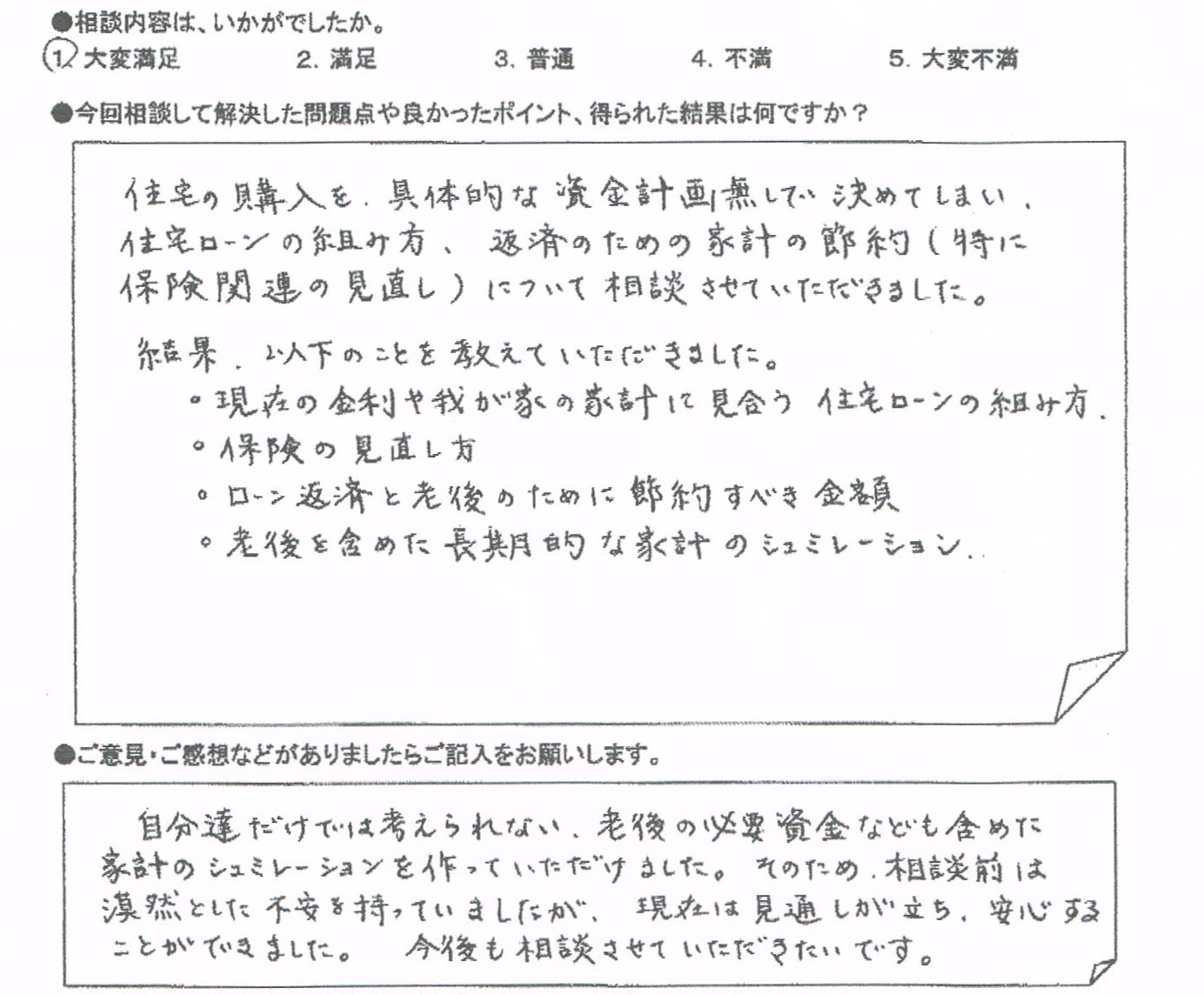 ご相談者の声