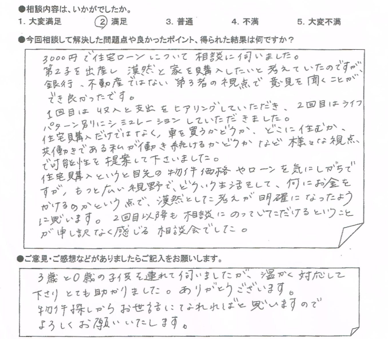 ご相談者の声