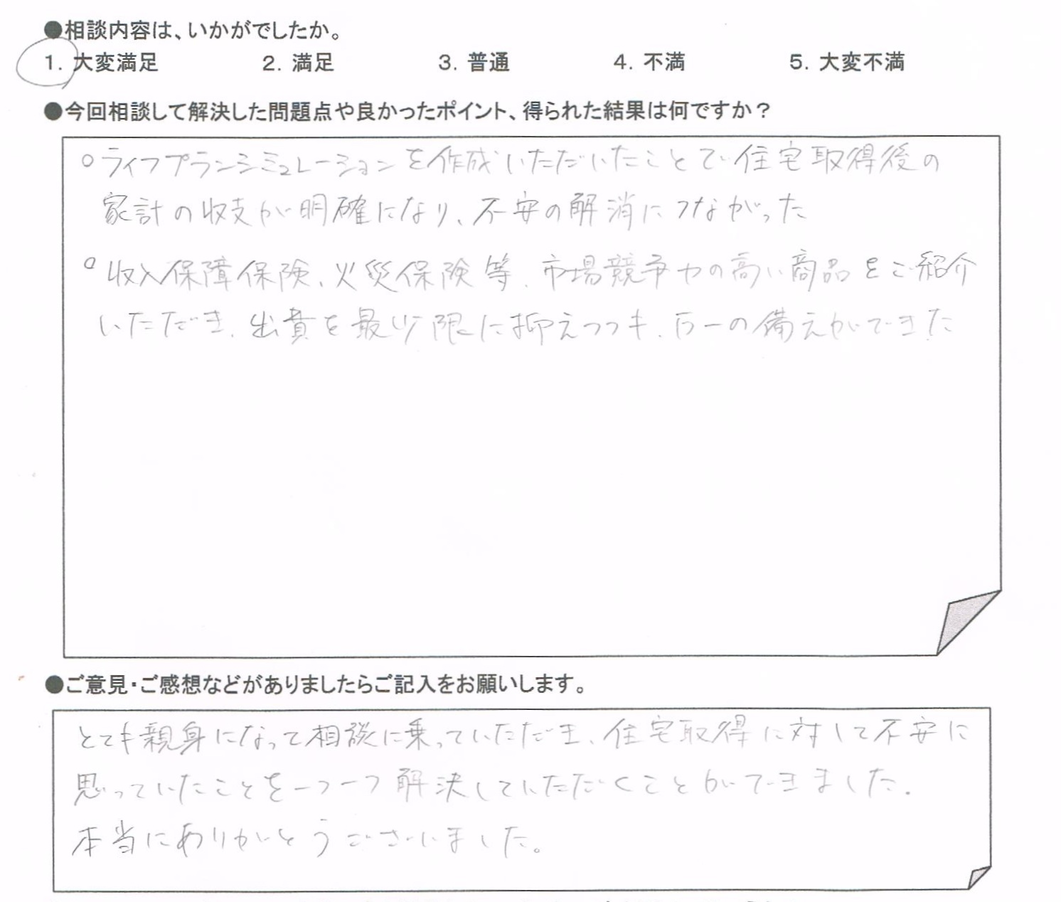 ご相談者の声