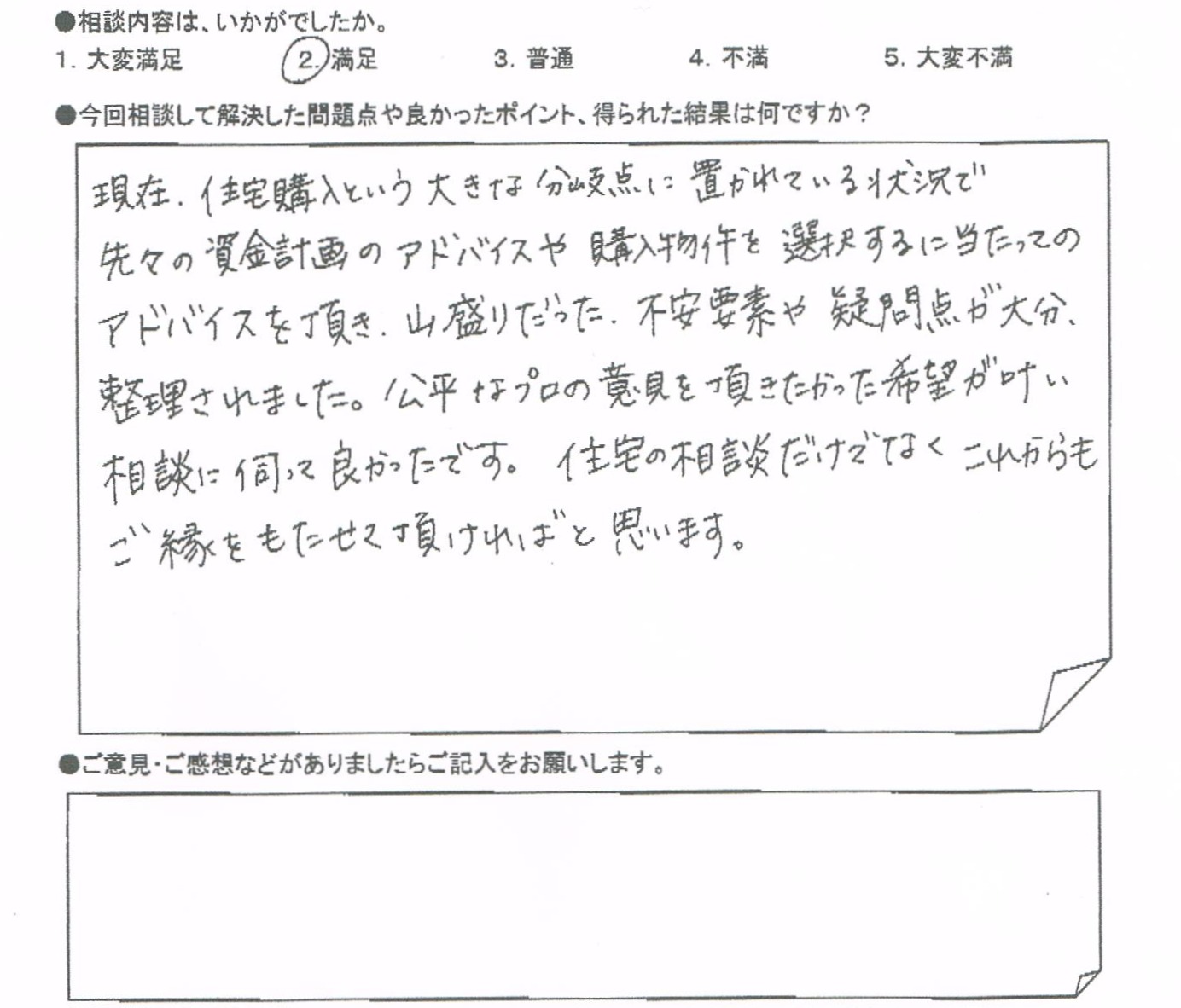 ご相談者の声
