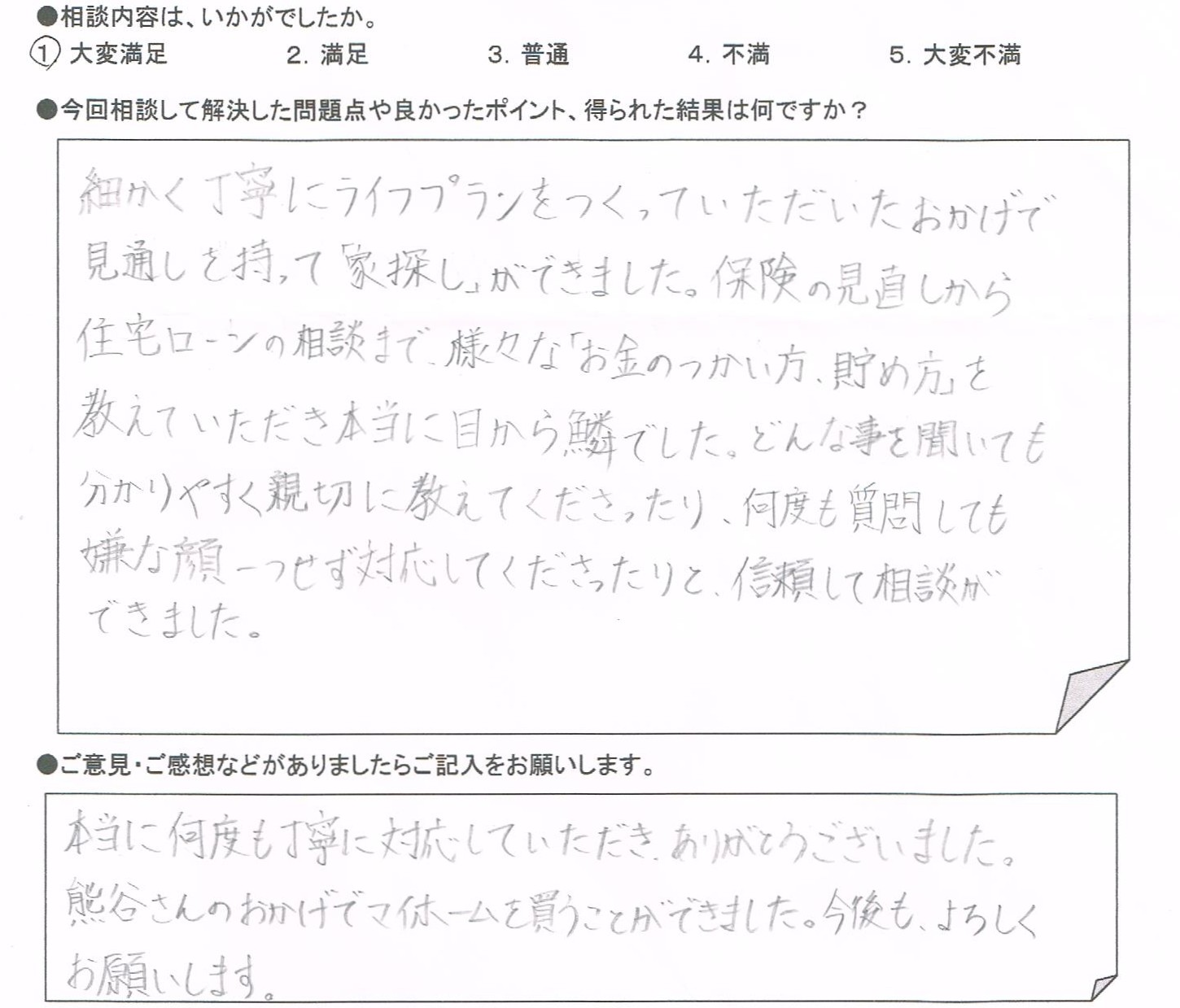 ご相談者の声