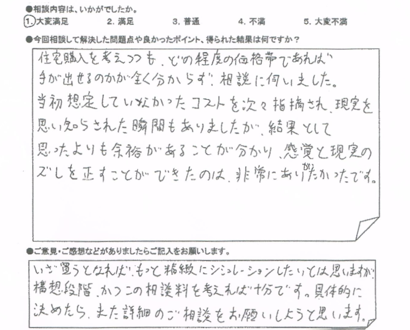 ご相談者の声