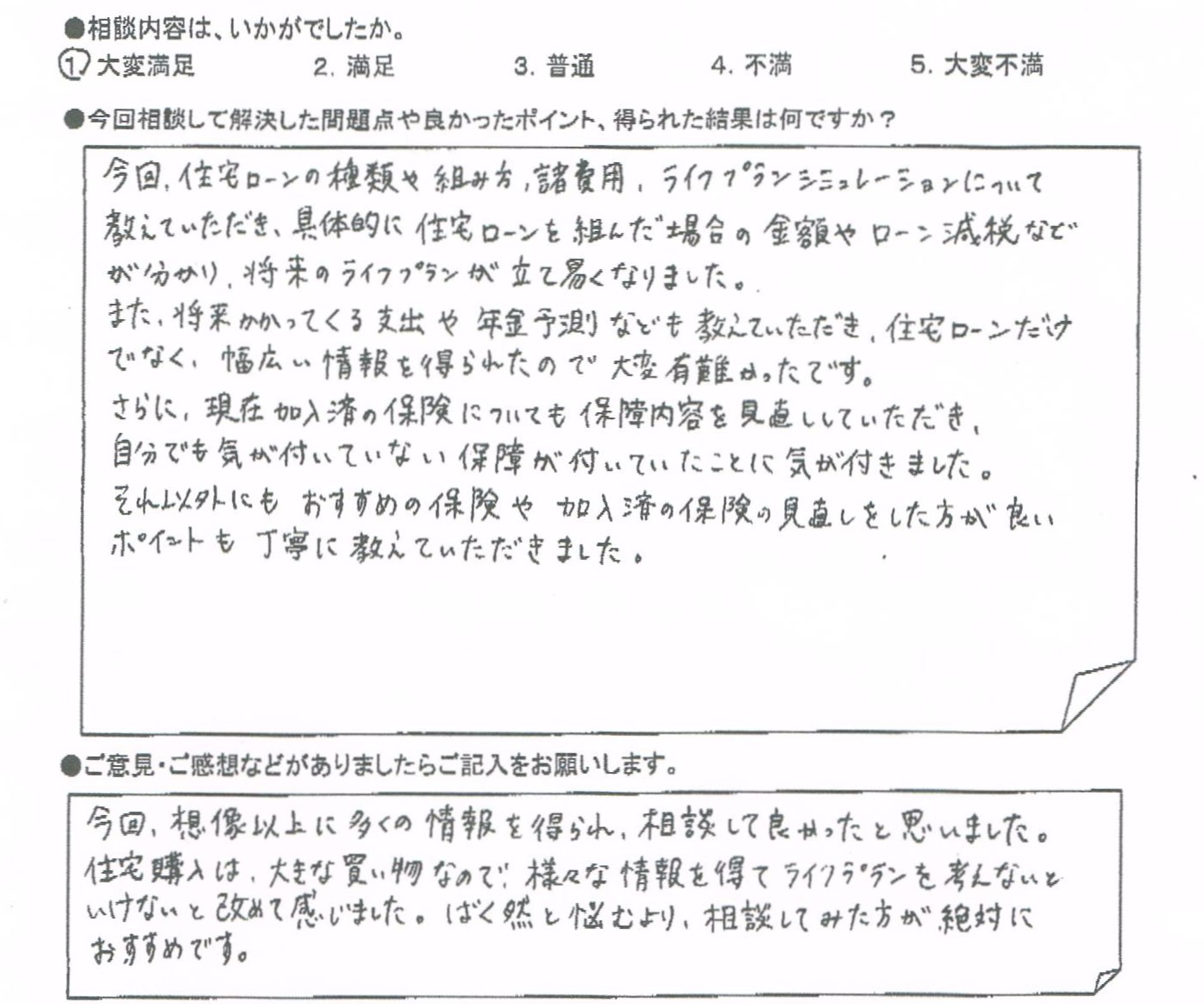 ご相談者の声