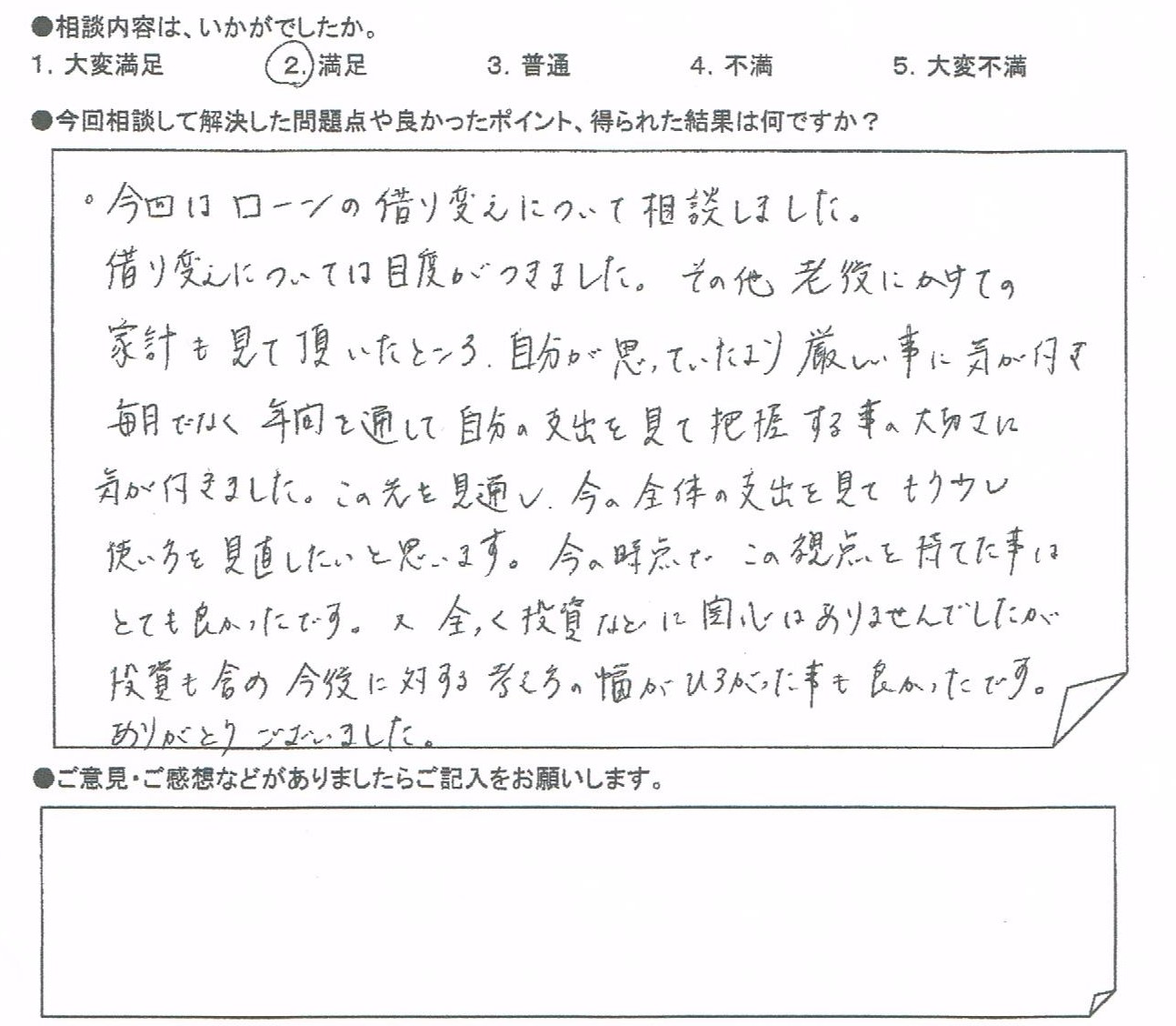 ご相談者の声