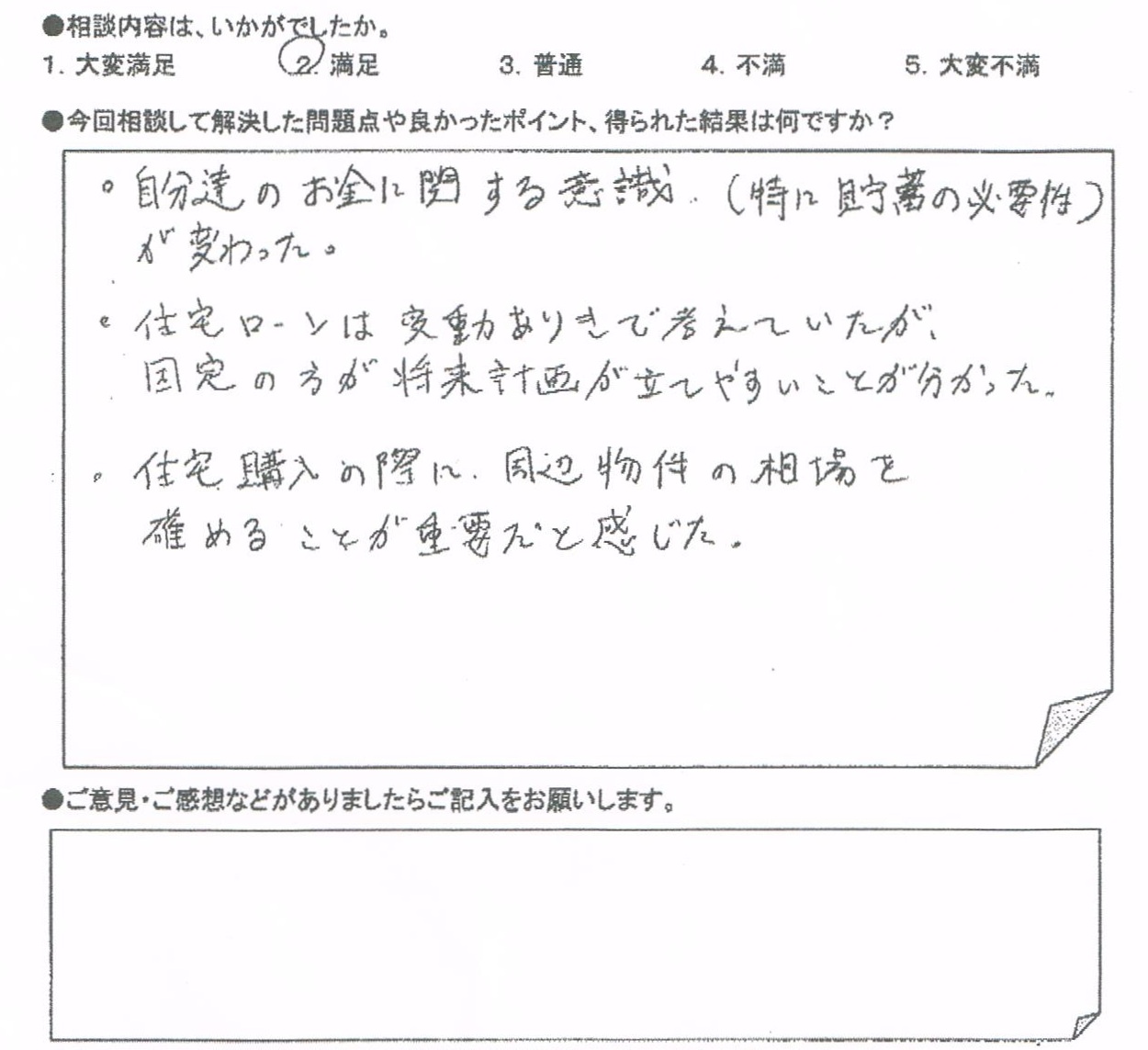ご相談者の声