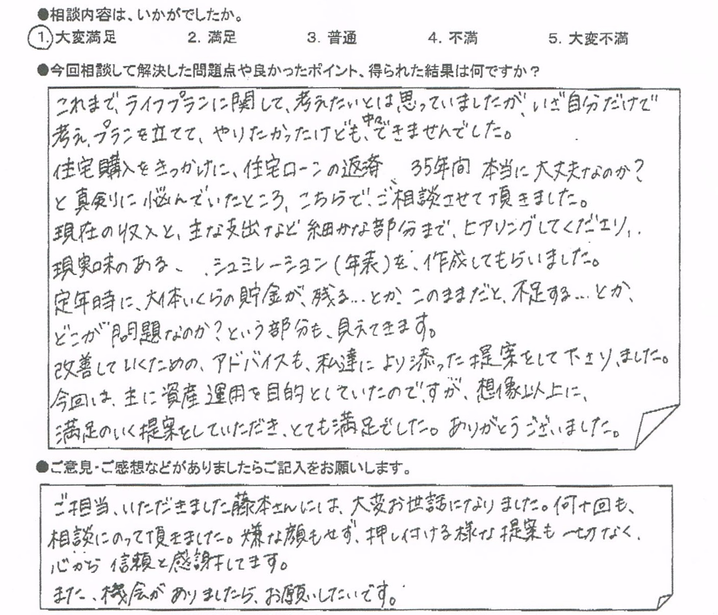 ご相談者の声