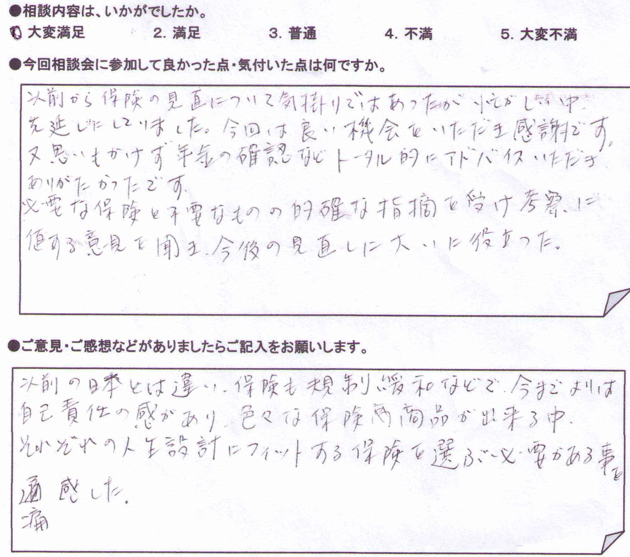 ご相談者の声