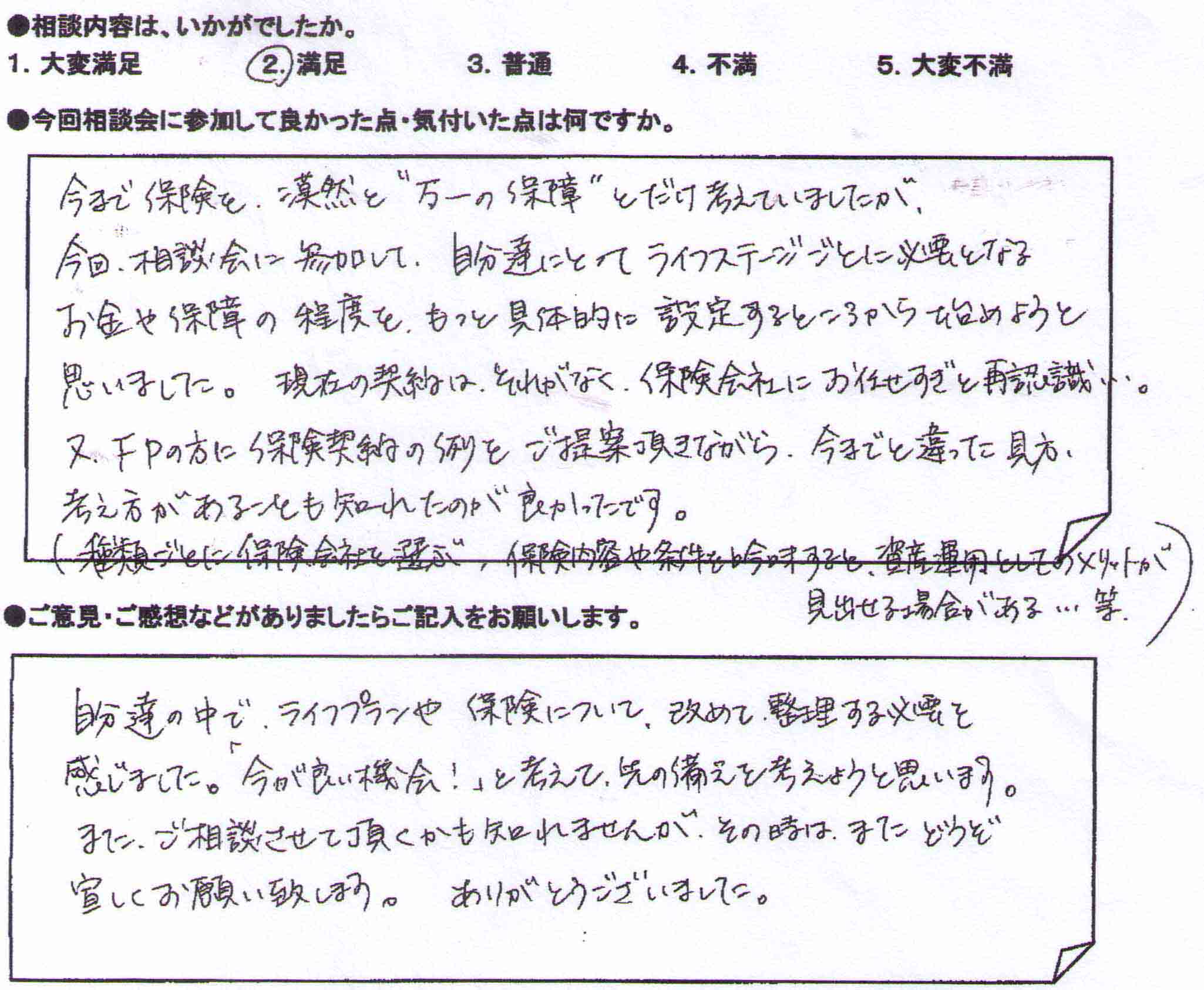 ご相談者の声