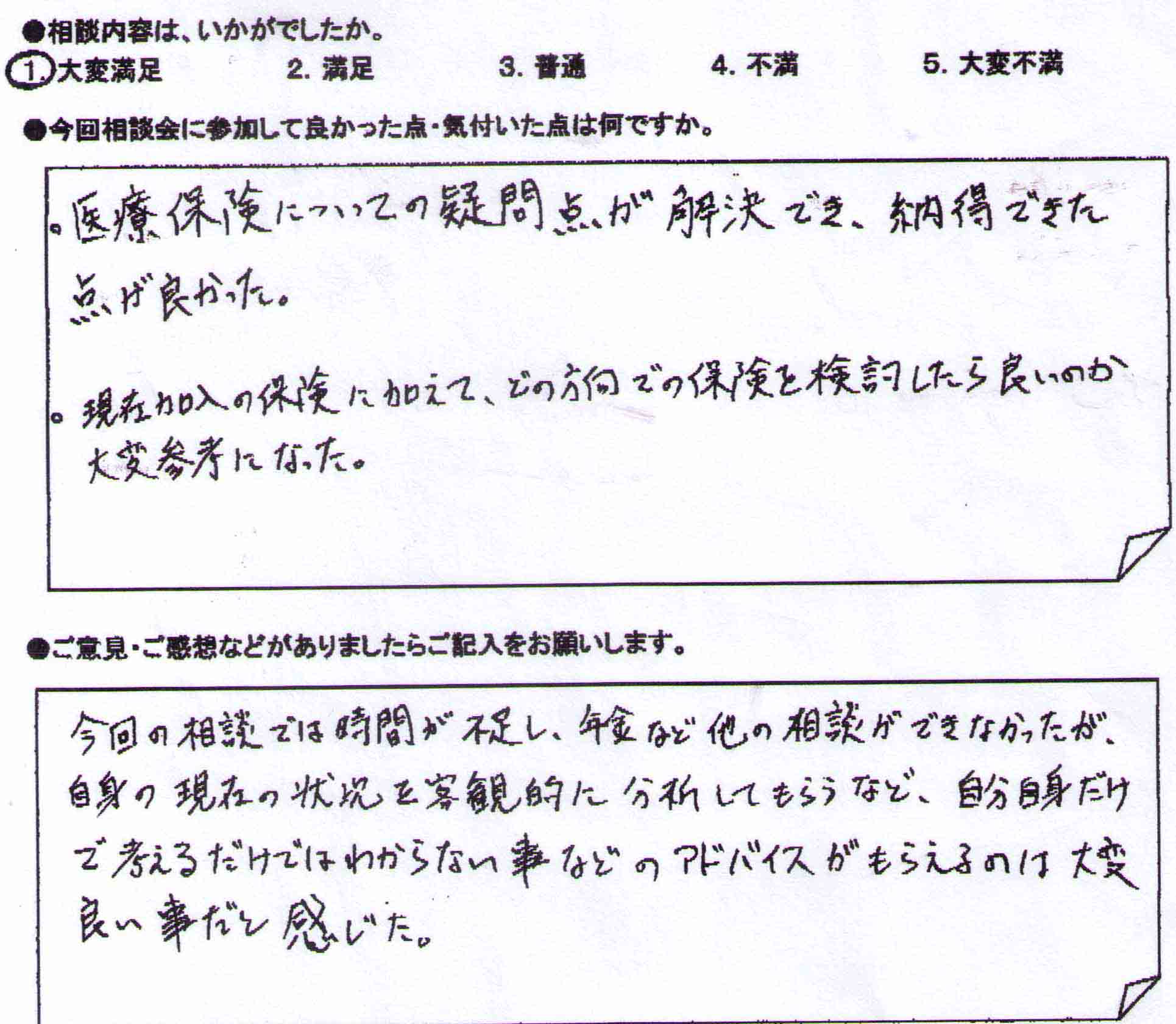 ご相談者の声