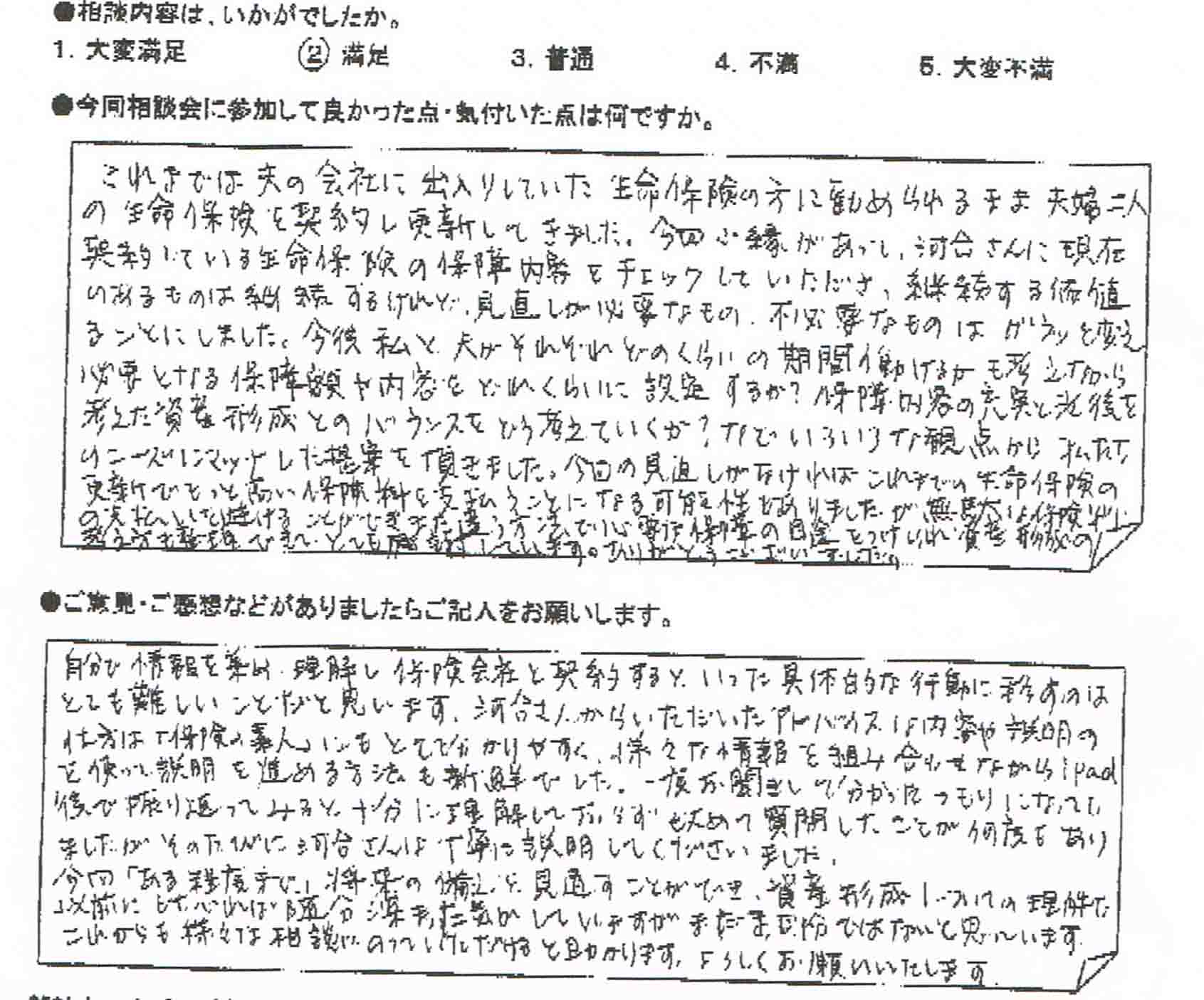 ご相談者の声