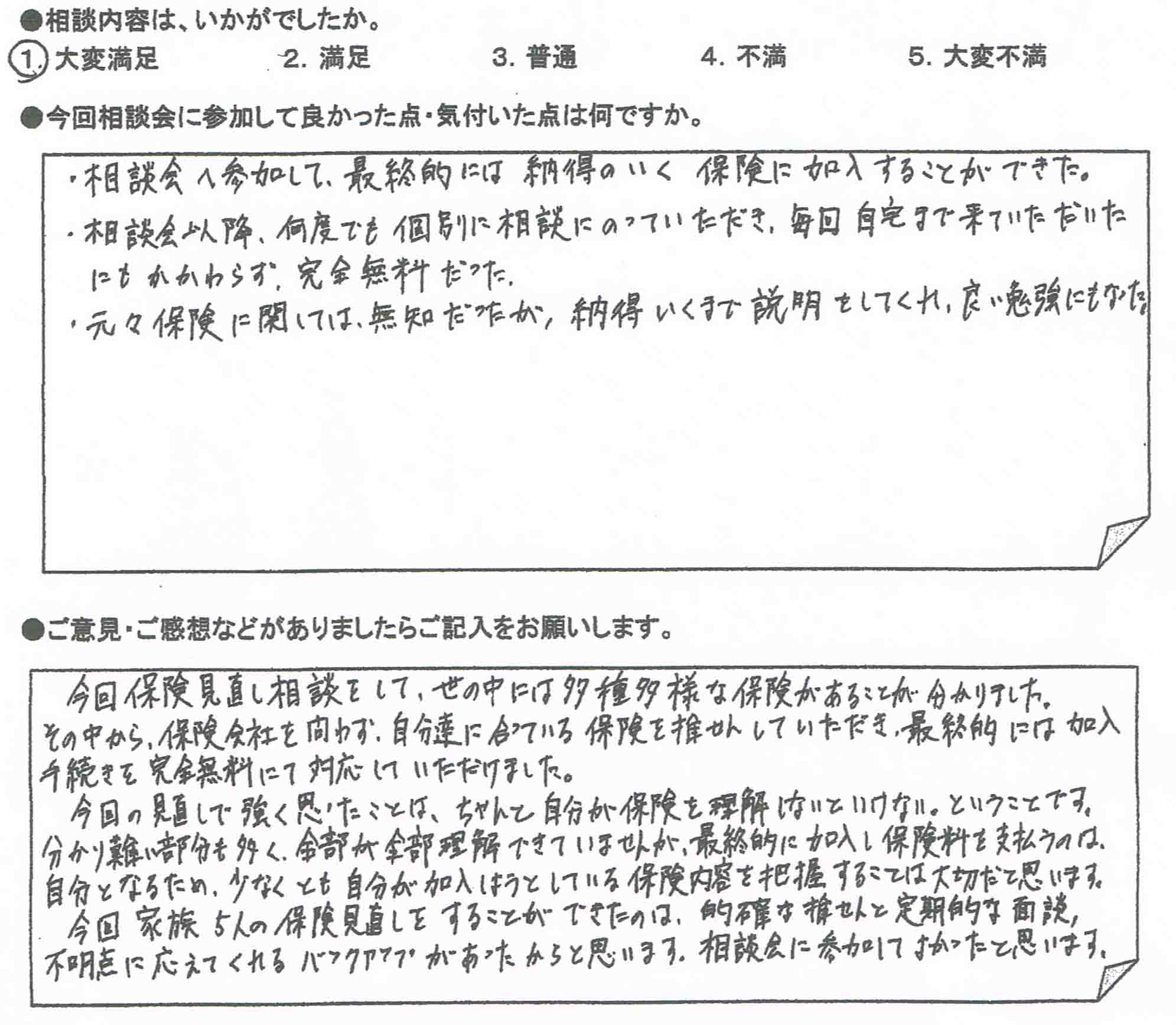 ご相談者の声