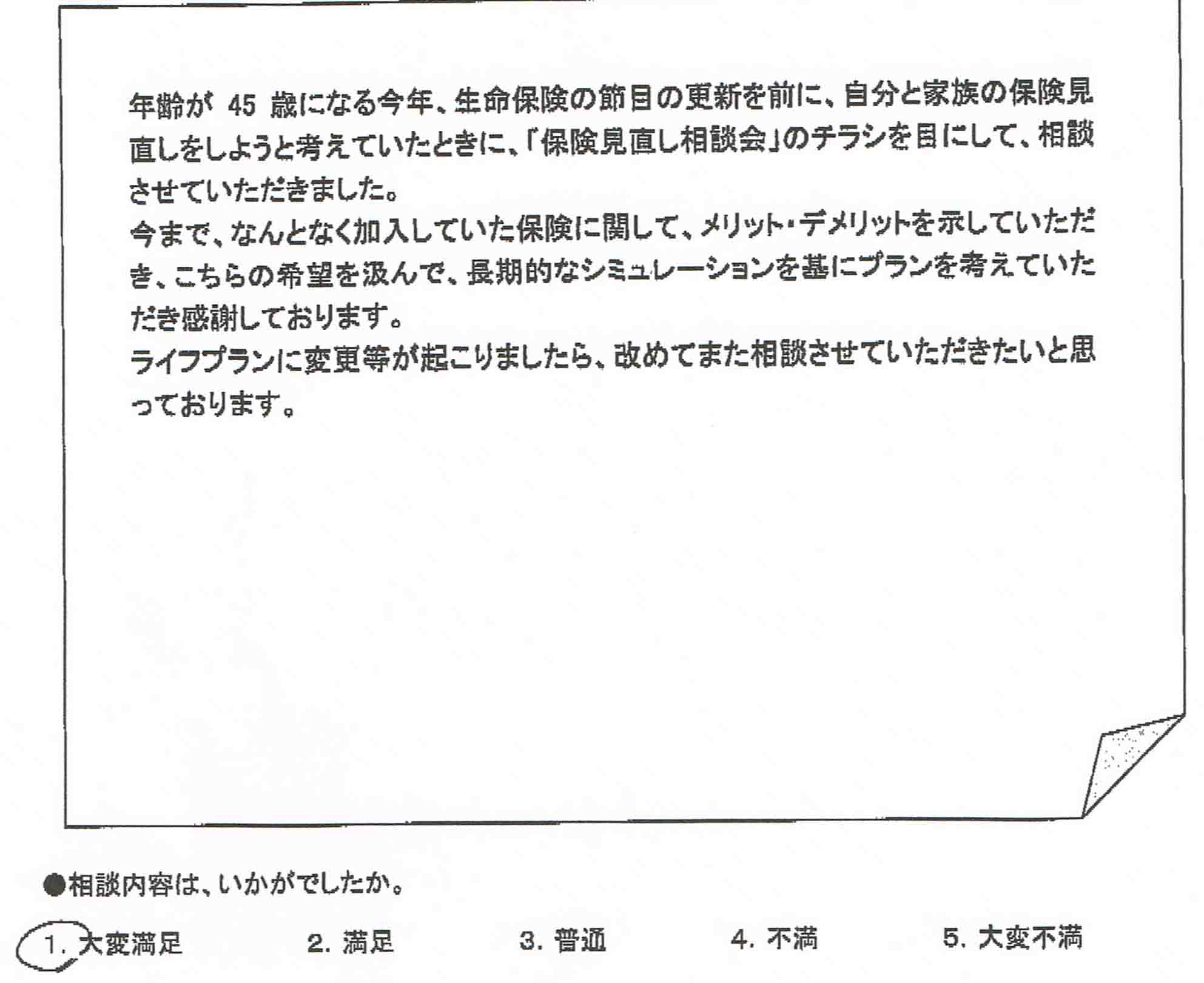 ご相談者の声
