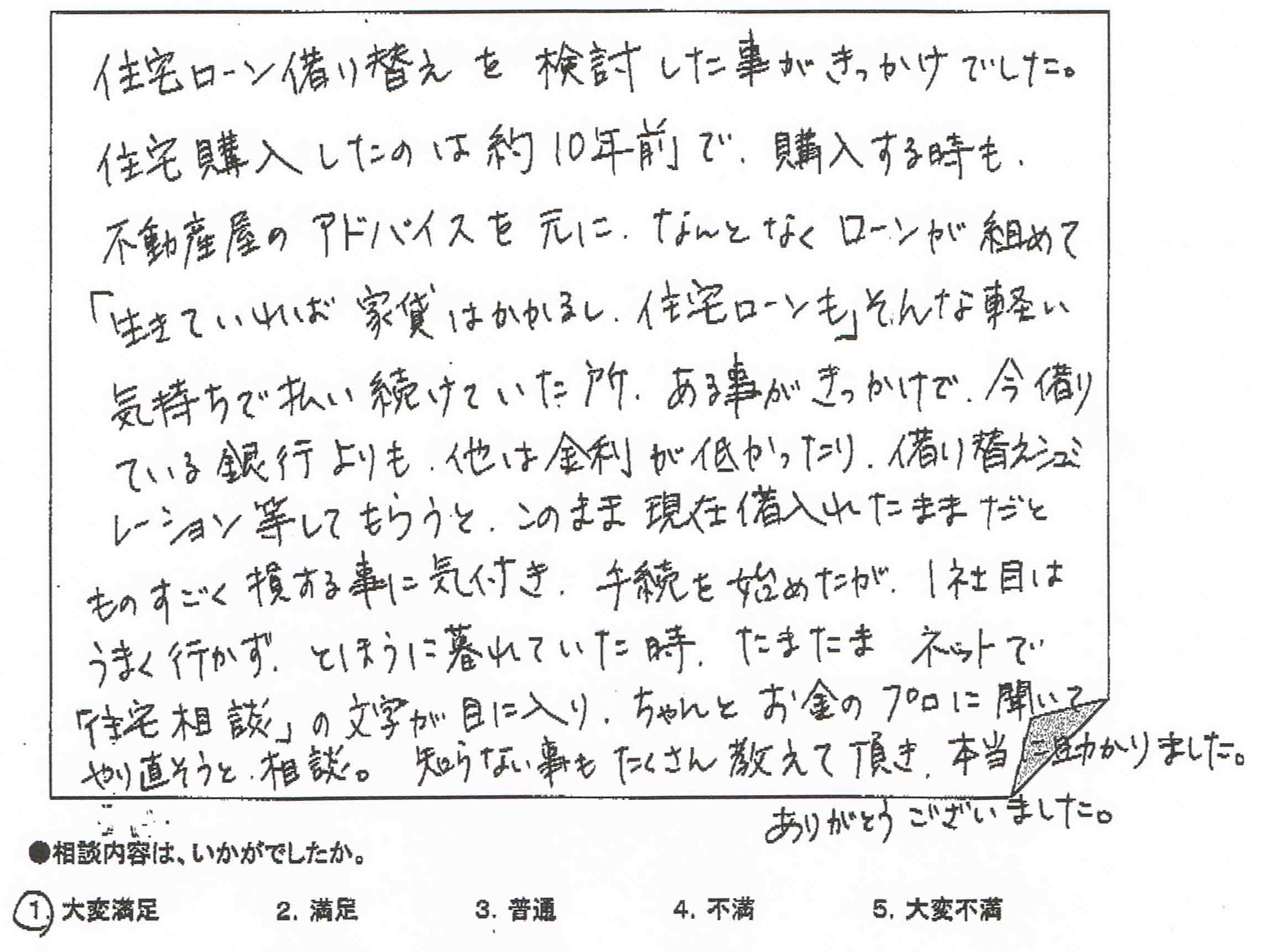 ご相談者の声