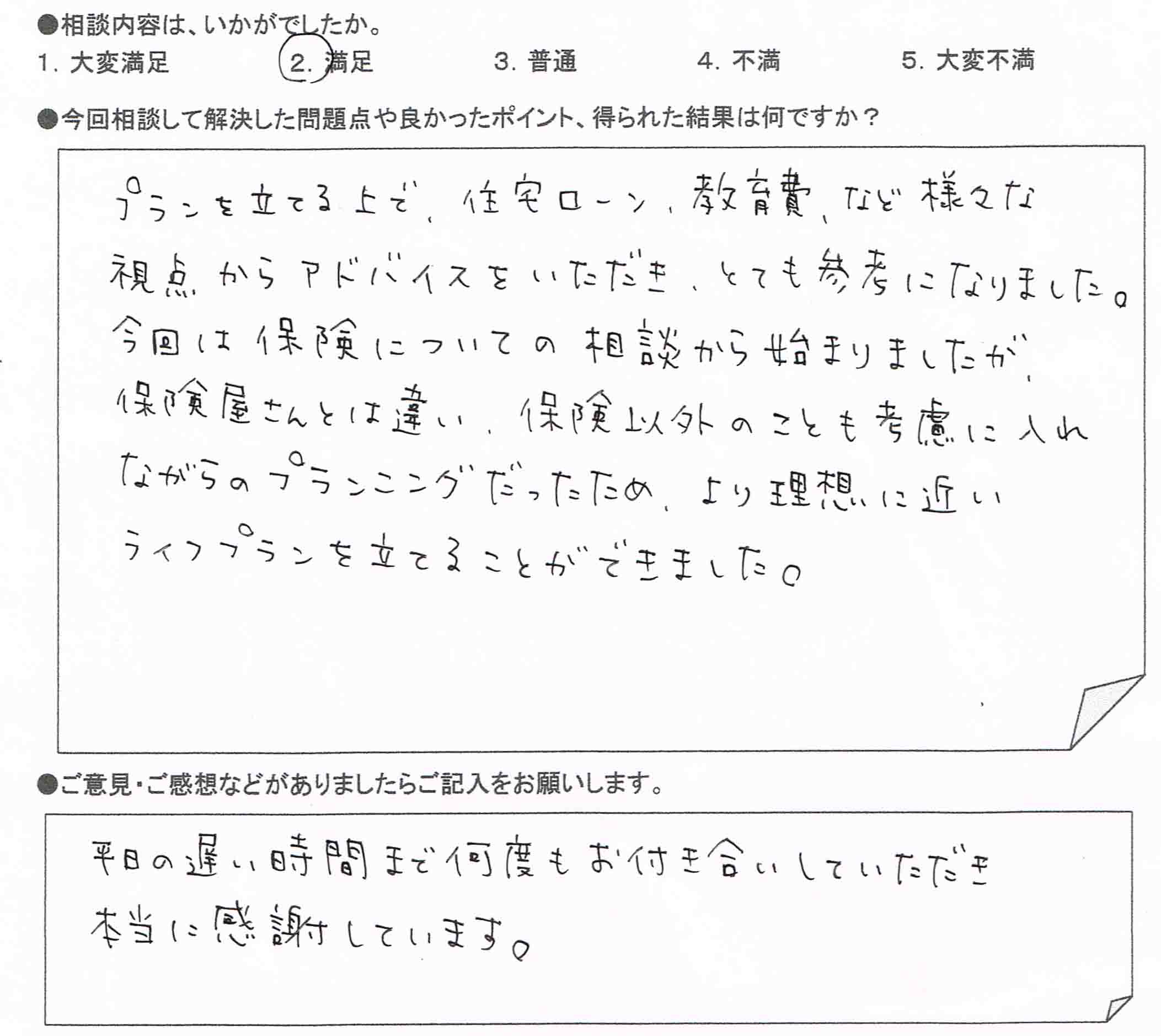 ご相談者の声