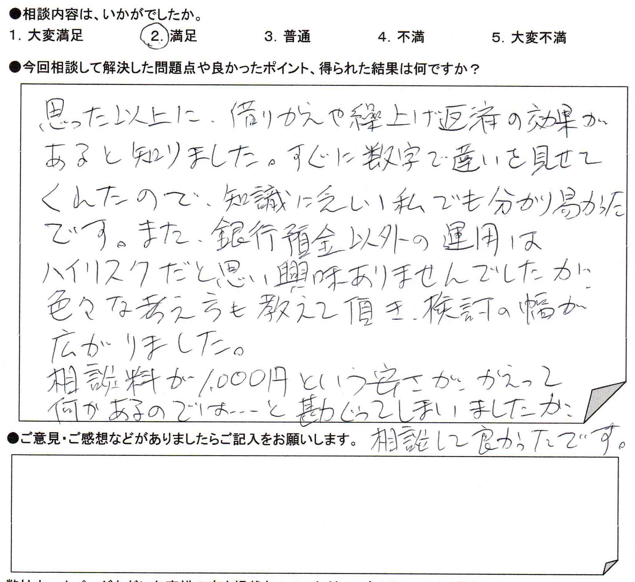 ご相談者の声